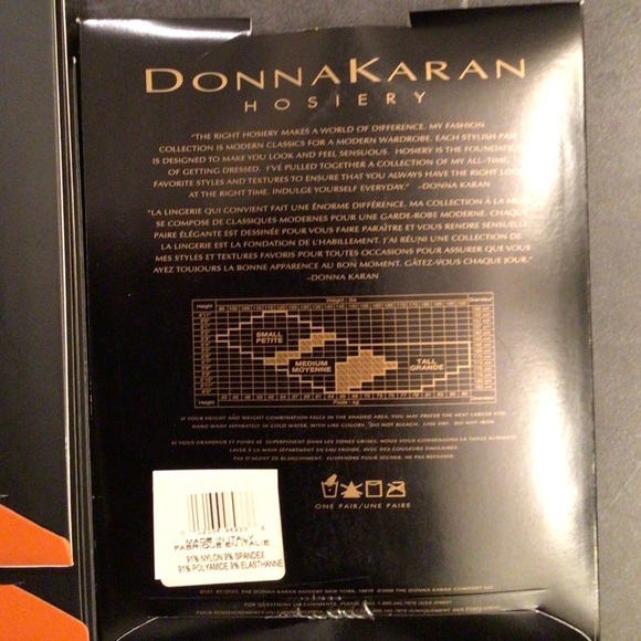 NEW Set 5 Stockings:3 Bronze VIA SPIGA, 1 DONNA KARAN, 1 Black SECRET Diamond- B - Picture 7 of 9